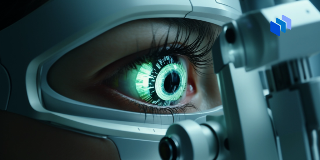 A robotic eye scanning data